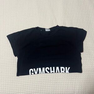 Gymshark Black Tee with White Logo